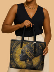 Bold Skin Sleek Leather Tote QR0TD025