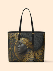 Royal Inheritance Sleek Leather Tote QR0XD048