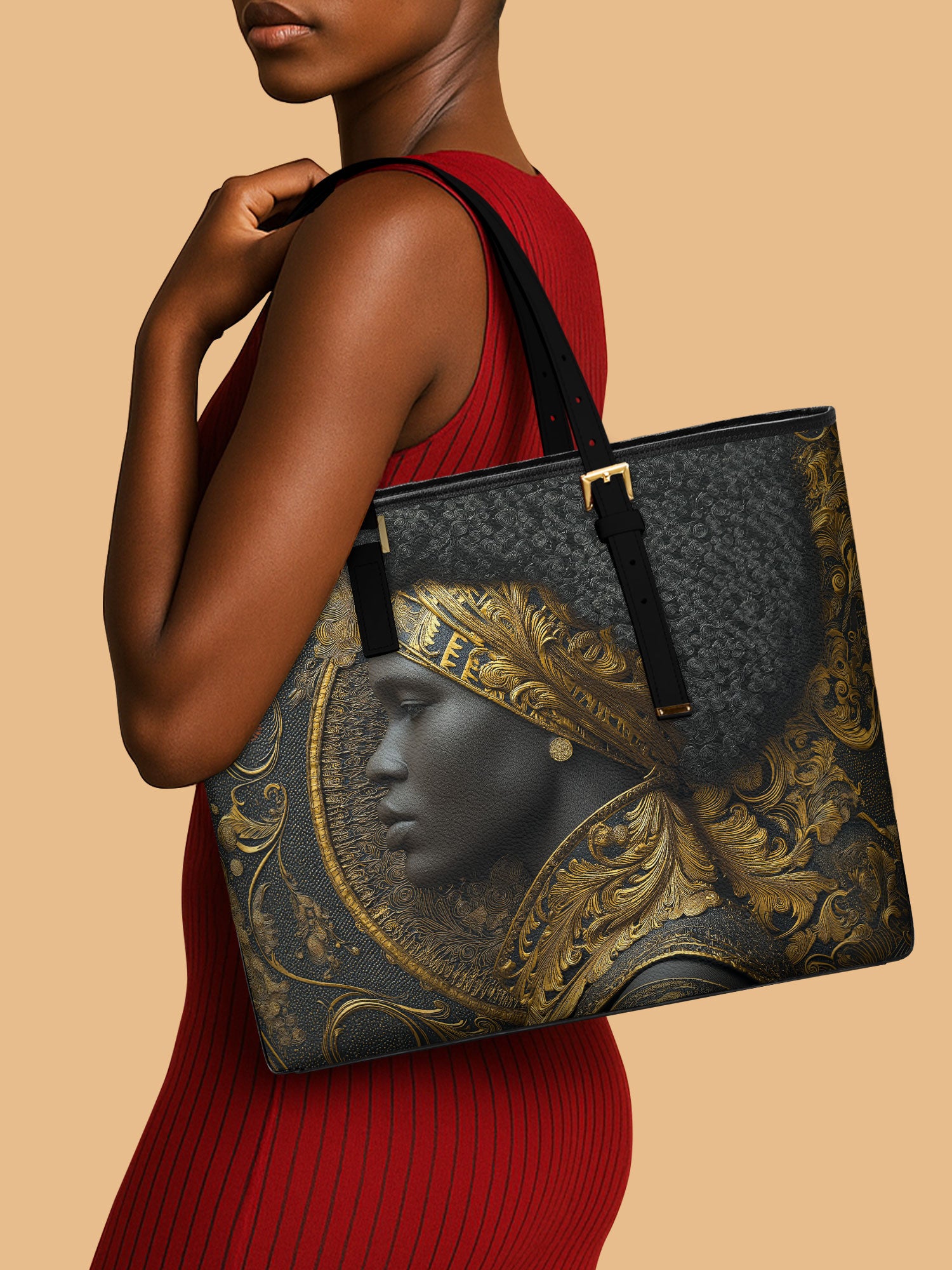 Royal Inheritance Sleek Leather Tote QR0XD048