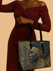 Royal Inheritance Sleek Leather Tote QR0XD048