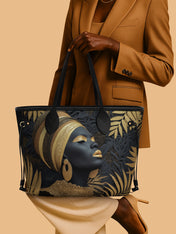 Ebony Majesty Classic Shopper Tote QR0TD024