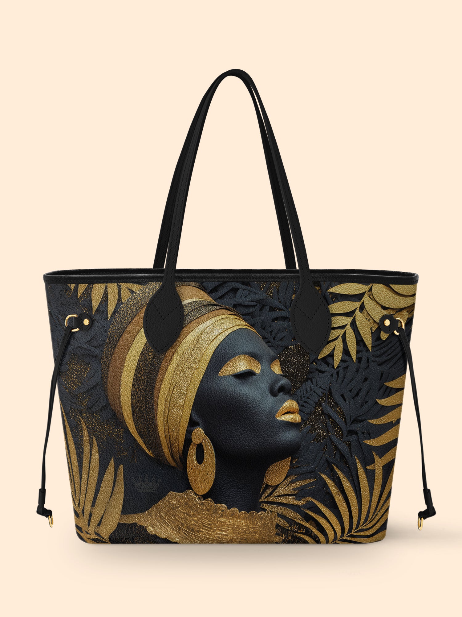Ebony Majesty Classic Shopper Tote QR0TD024