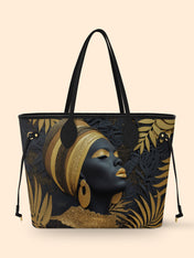 Ebony Majesty Classic Shopper Tote QR0TD024