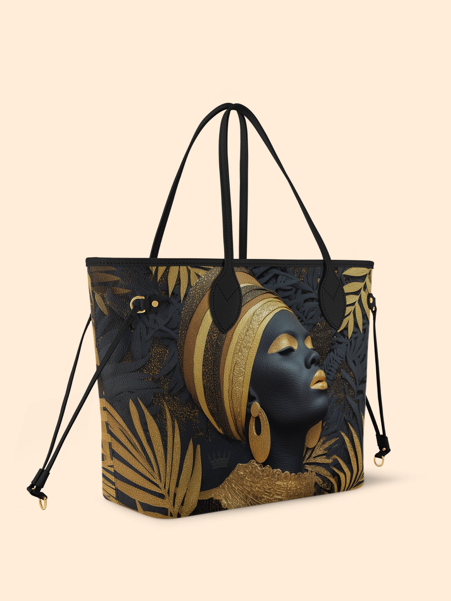 Ebony Majesty Classic Shopper Tote QR0TD024