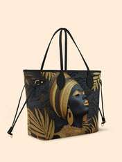 Ebony Majesty Classic Shopper Tote QR0TD024