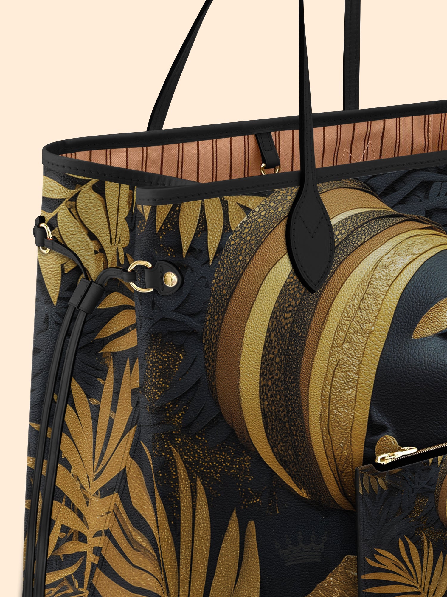 Ebony Majesty Classic Shopper Tote QR0TD024