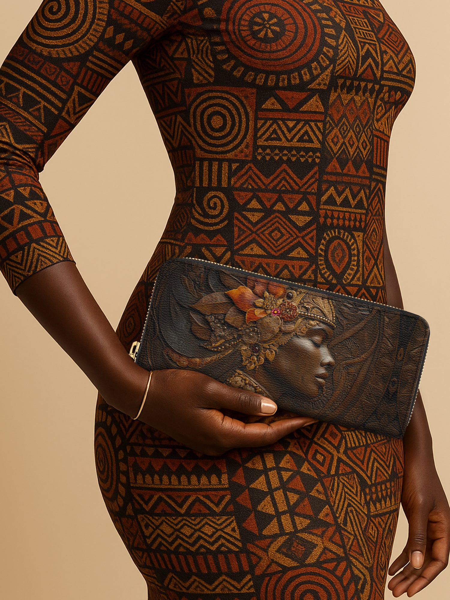 Bronzelyn Root Slimline Zippy Wallet QR0XD053