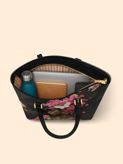 Blossom Queen Sleek Leather Tote QR0HH016