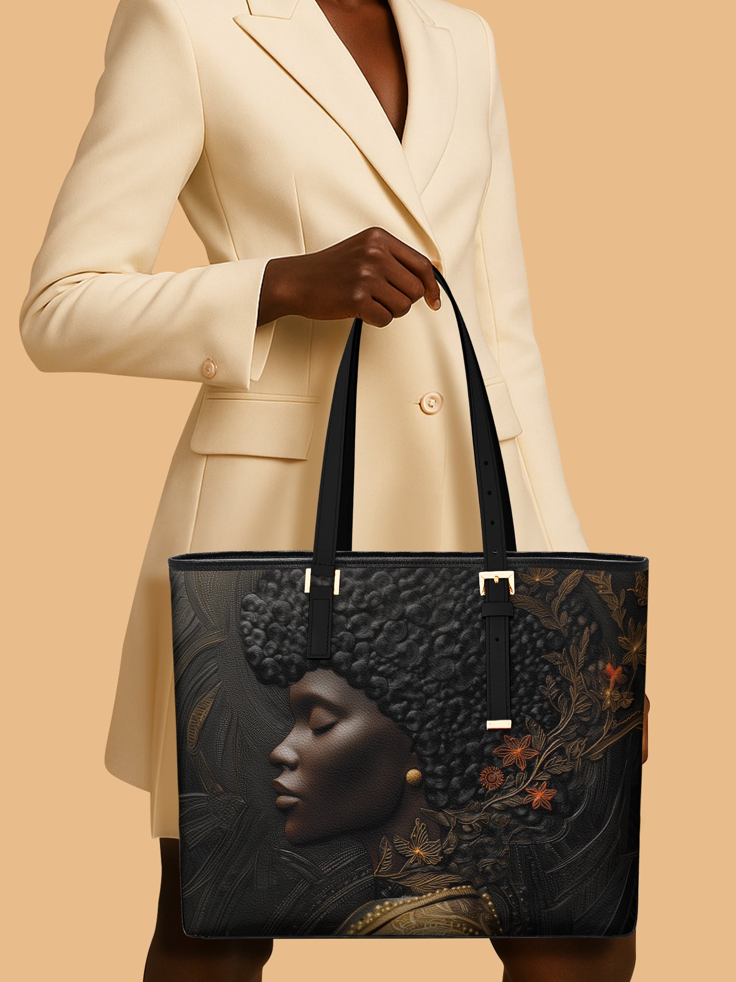 Nyara Bloom Sleek Leather Tote QR0XD068