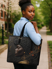 Nyara Bloom Sleek Leather Tote QR0XD068