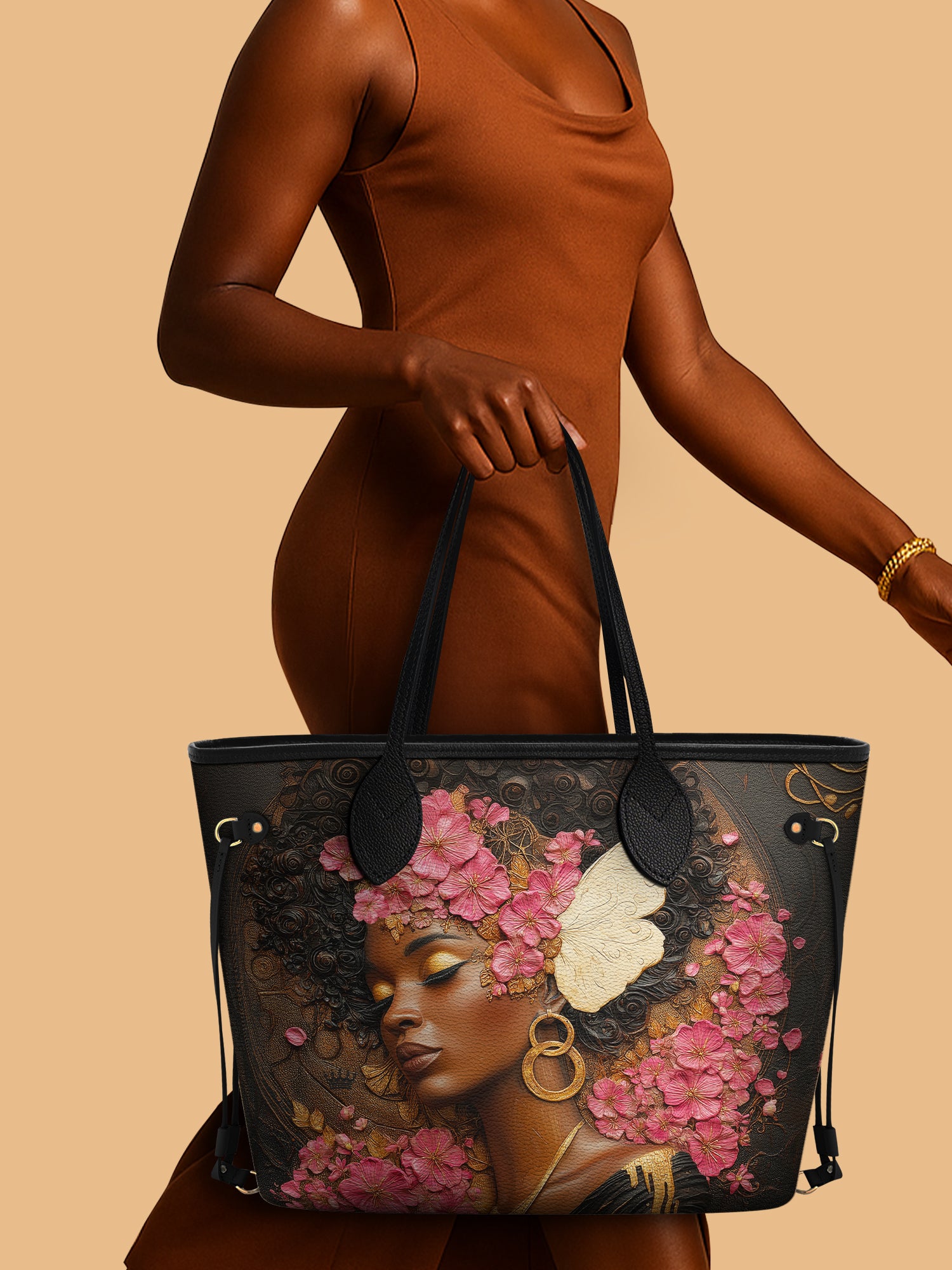 Pink Blossom Classic Shopper Tote QR0HH015