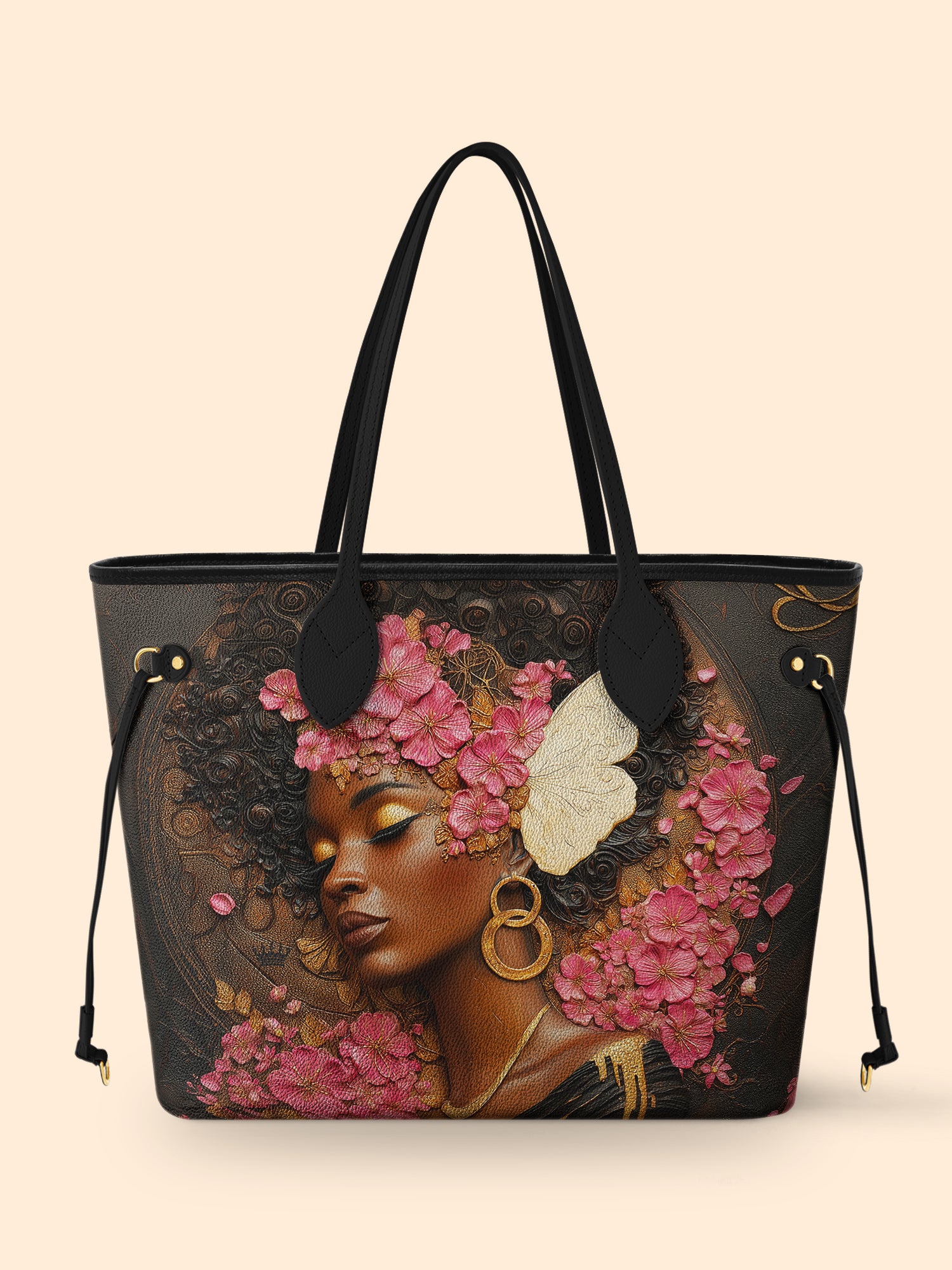 Pink Blossom Classic Shopper Tote QR0HH015