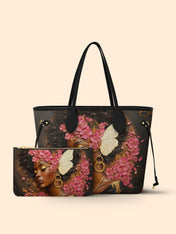 Pink Blossom Classic Shopper Tote QR0HH015