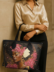 Pink Blossom Classic Shopper Tote QR0HH015