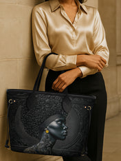 Crowned In Onyx Classic Shopper Tote QR0XD067