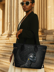 Crowned In Onyx Classic Shopper Tote QR0XD067