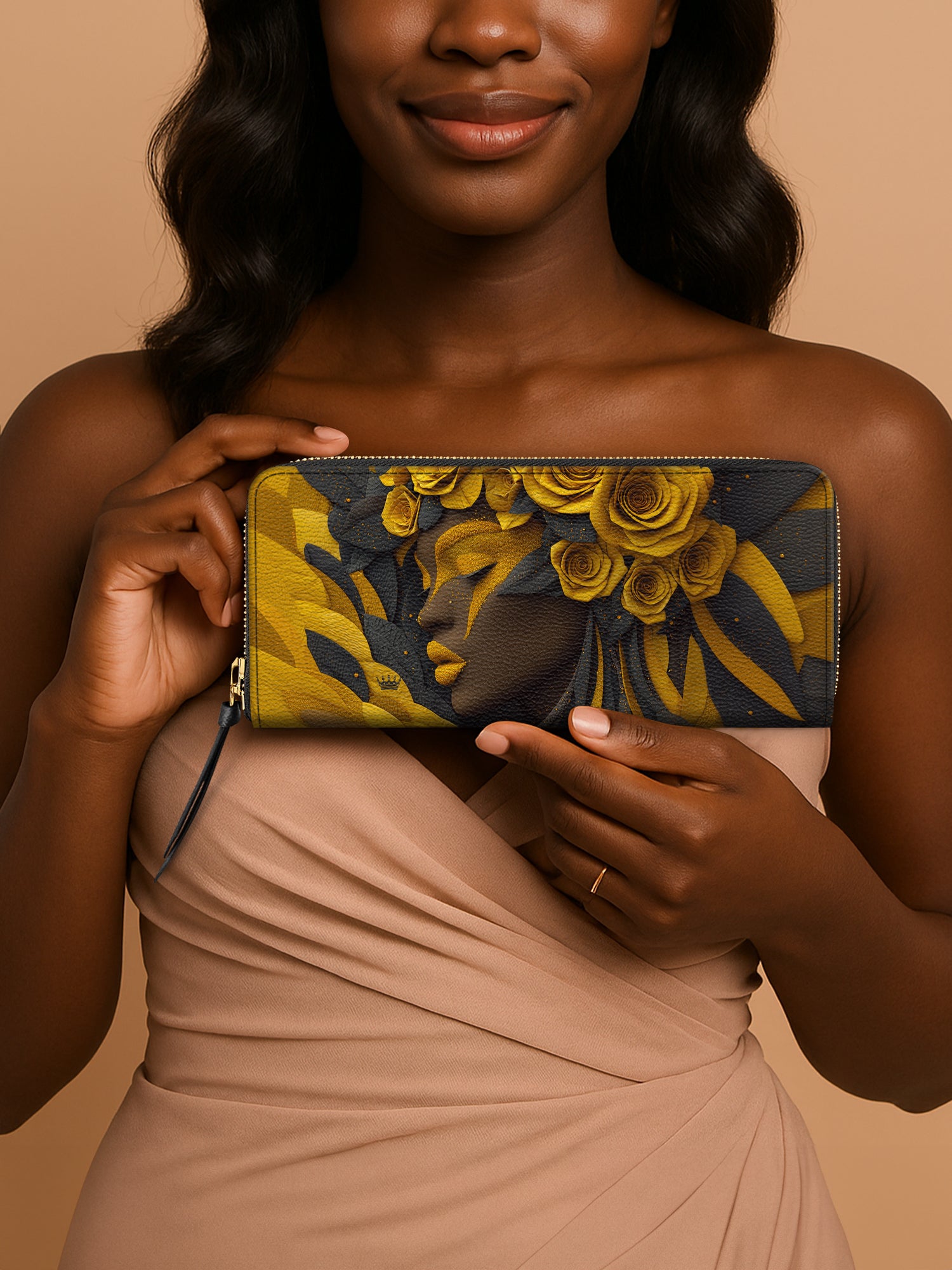 Melanin Bloom Slimline Zippy Wallet QR0TD051