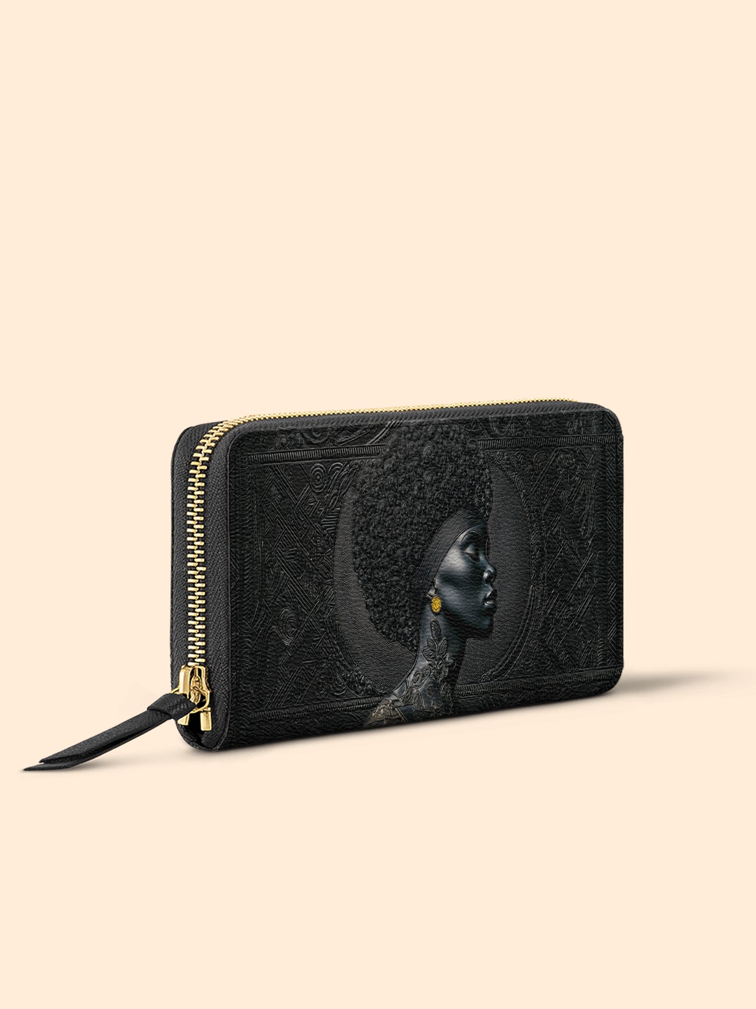 Crowned In Onyx Slimline Zippy Wallet QR0XD069
