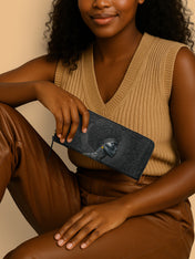 Crowned In Onyx Slimline Zippy Wallet QR0XD069