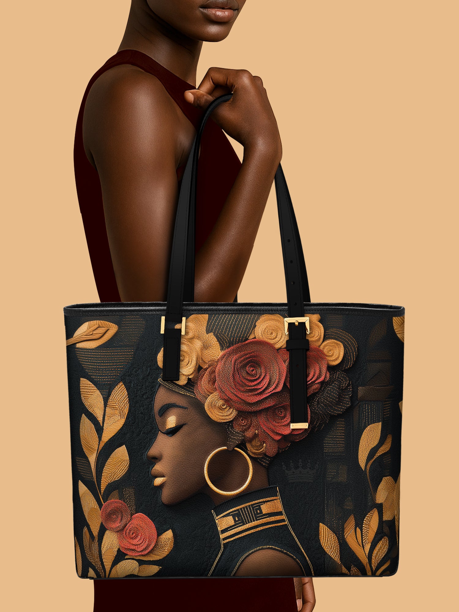 Dustlight Bloom Sleek Leather Tote QR0XD072