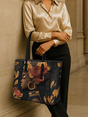 Dustlight Bloom Sleek Leather Tote QR0XD072