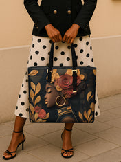 Dustlight Bloom Sleek Leather Tote QR0XD072