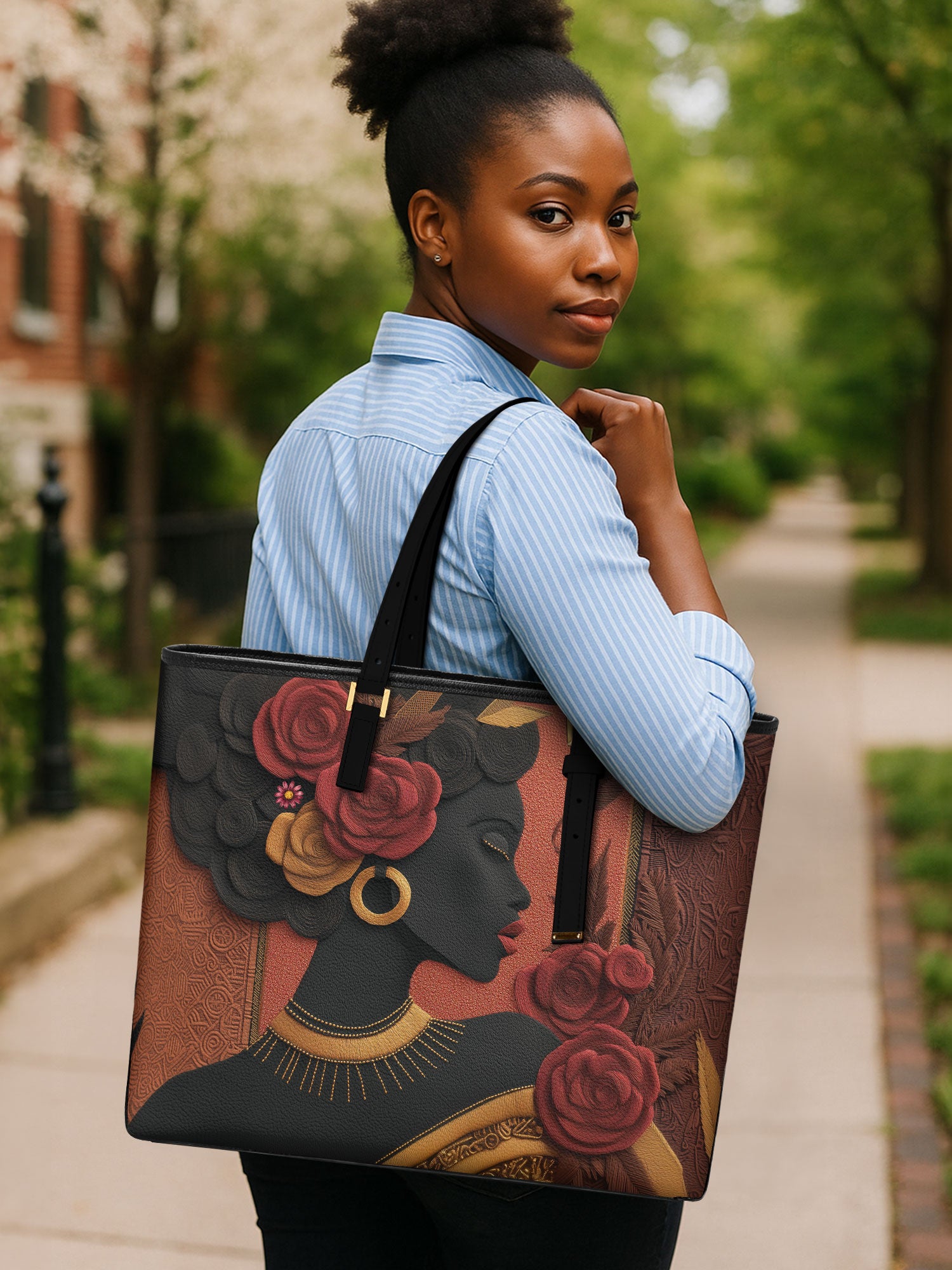 Emberline Echo Sleek Leather Tote QR0XD073