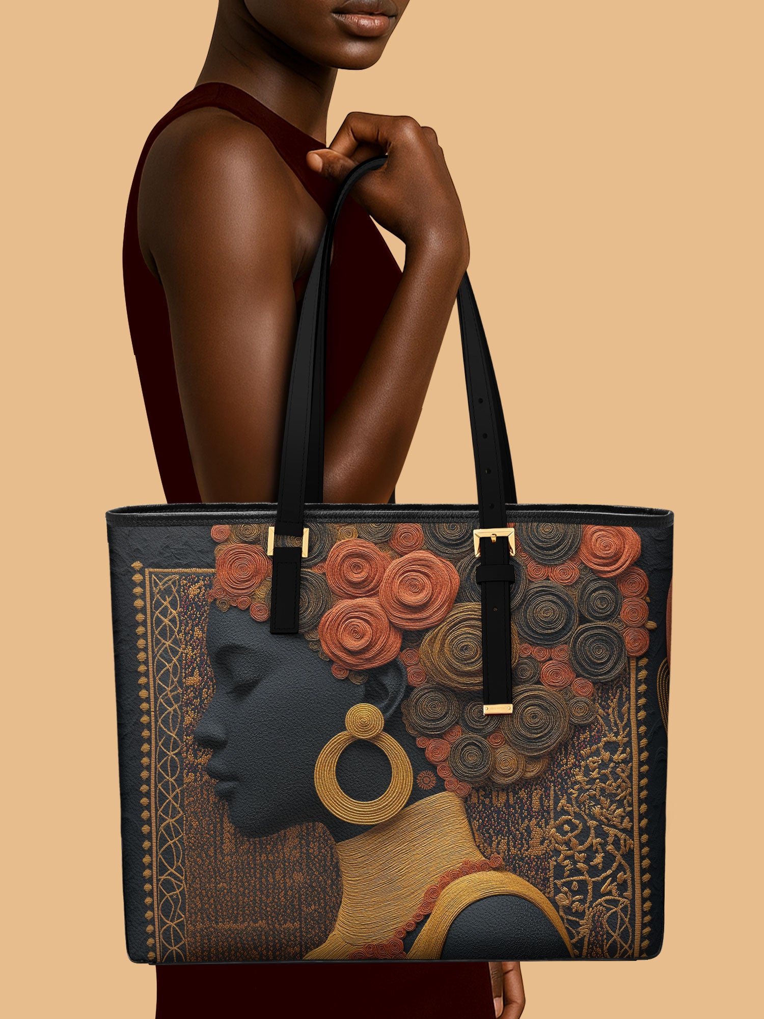 Silent Crown Sleek Leather Tote QR0XD074