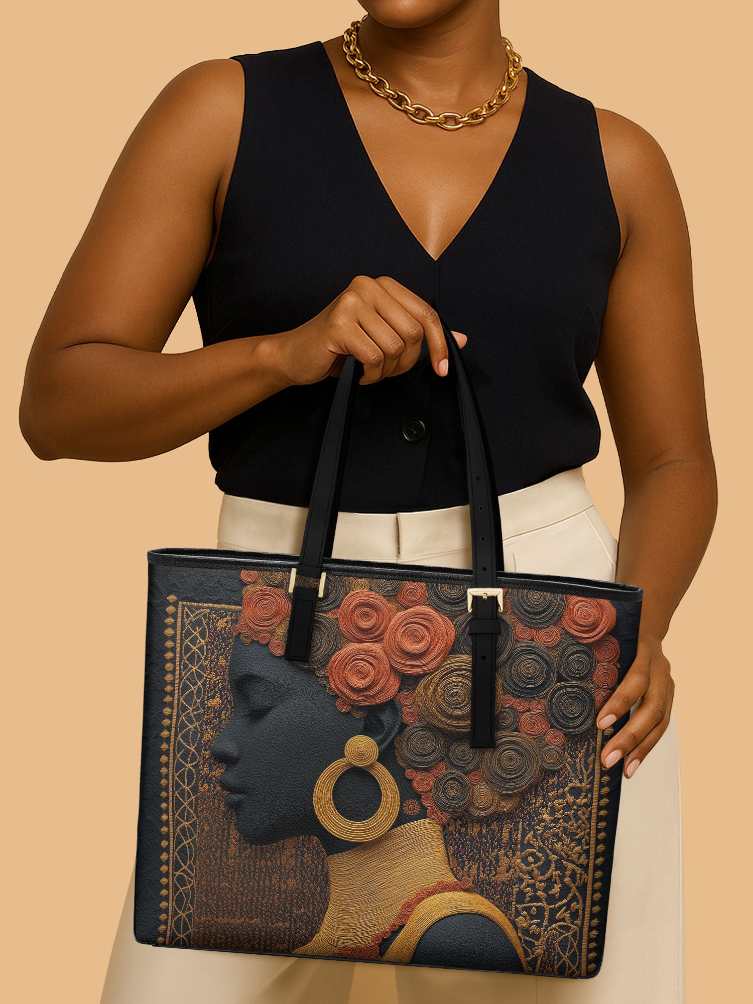 Silent Crown Sleek Leather Tote QR0XD074