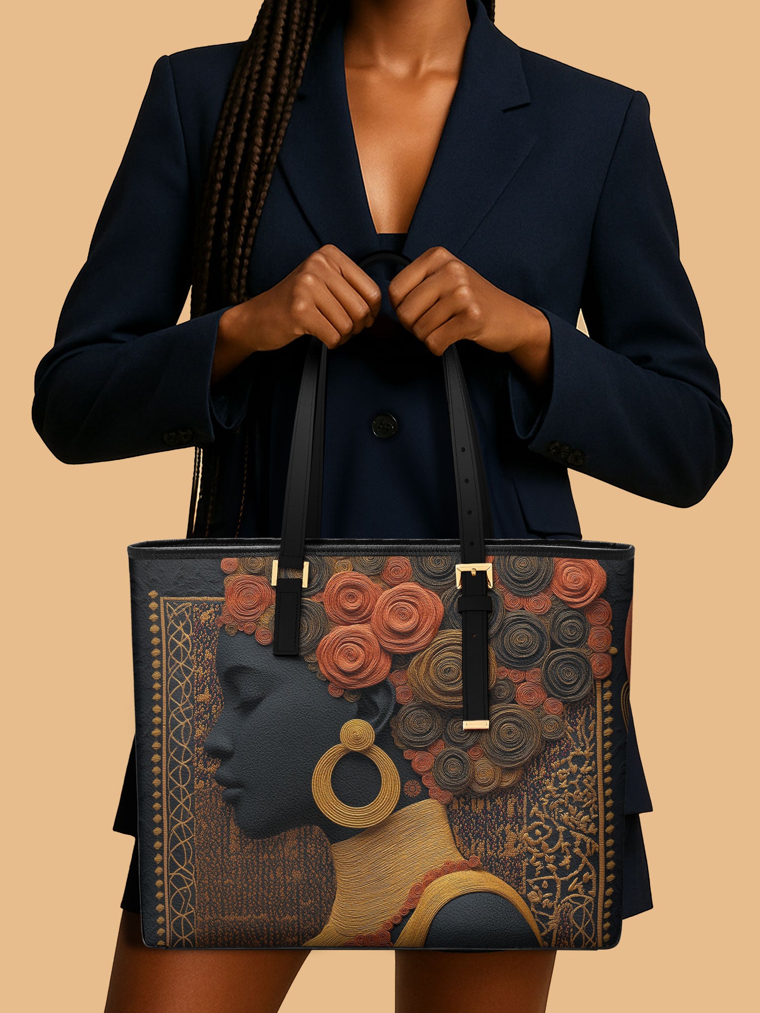 Silent Crown Sleek Leather Tote QR0XD074