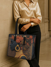 Silent Crown Sleek Leather Tote QR0XD074