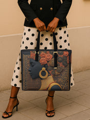 Silent Crown Sleek Leather Tote QR0XD074