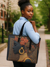 Silent Crown Sleek Leather Tote QR0XD074