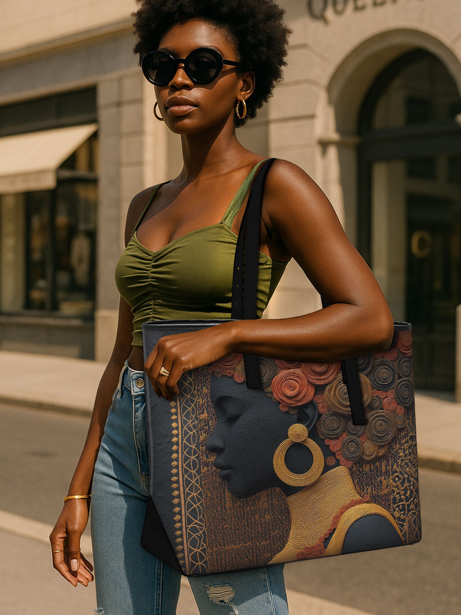 Silent Crown Sleek Leather Tote QR0XD074