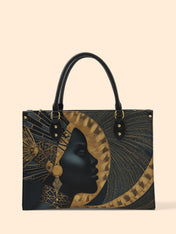 Ebon Halo Premium Leather Handbag QR0XD079