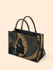 Ebon Halo Premium Leather Handbag QR0XD079