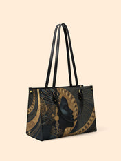 Ebon Halo Premium Leather Handbag QR0XD079