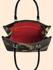 Ebon Halo Premium Leather Handbag QR0XD079