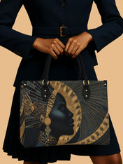 Ebon Halo Premium Leather Handbag QR0XD079