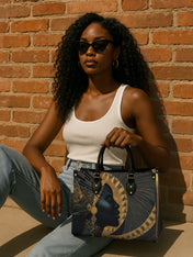 Ebon Halo Premium Leather Handbag QR0XD079