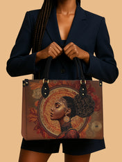 Mocha Sage Premium Leather Handbag QR0XD117