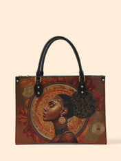 Mocha Sage Premium Leather Handbag QR0XD117