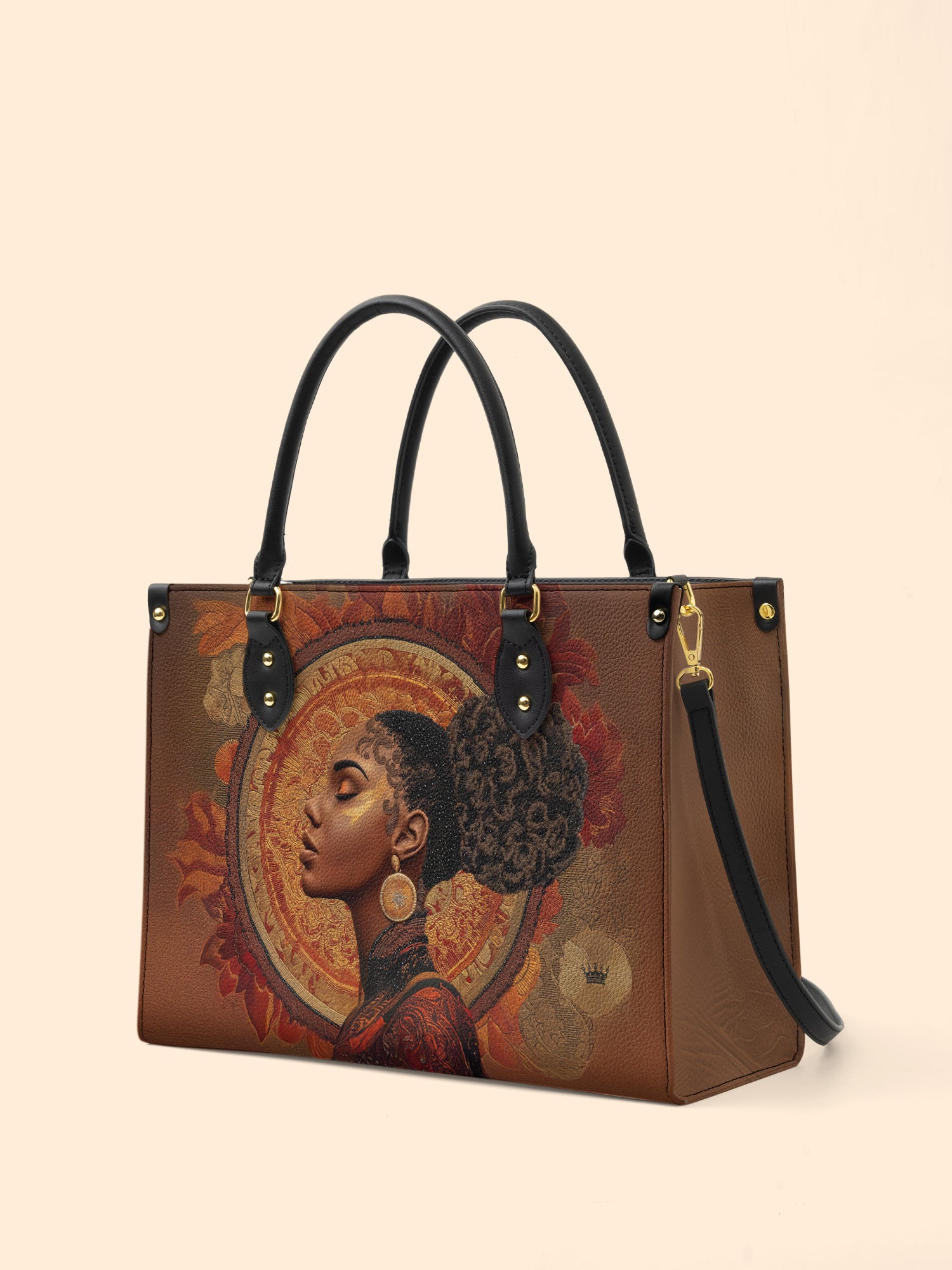 Mocha Sage Premium Leather Handbag QR0XD117