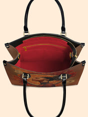 Mocha Sage Premium Leather Handbag QR0XD117