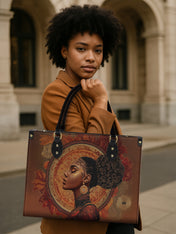 Mocha Sage Premium Leather Handbag QR0XD117