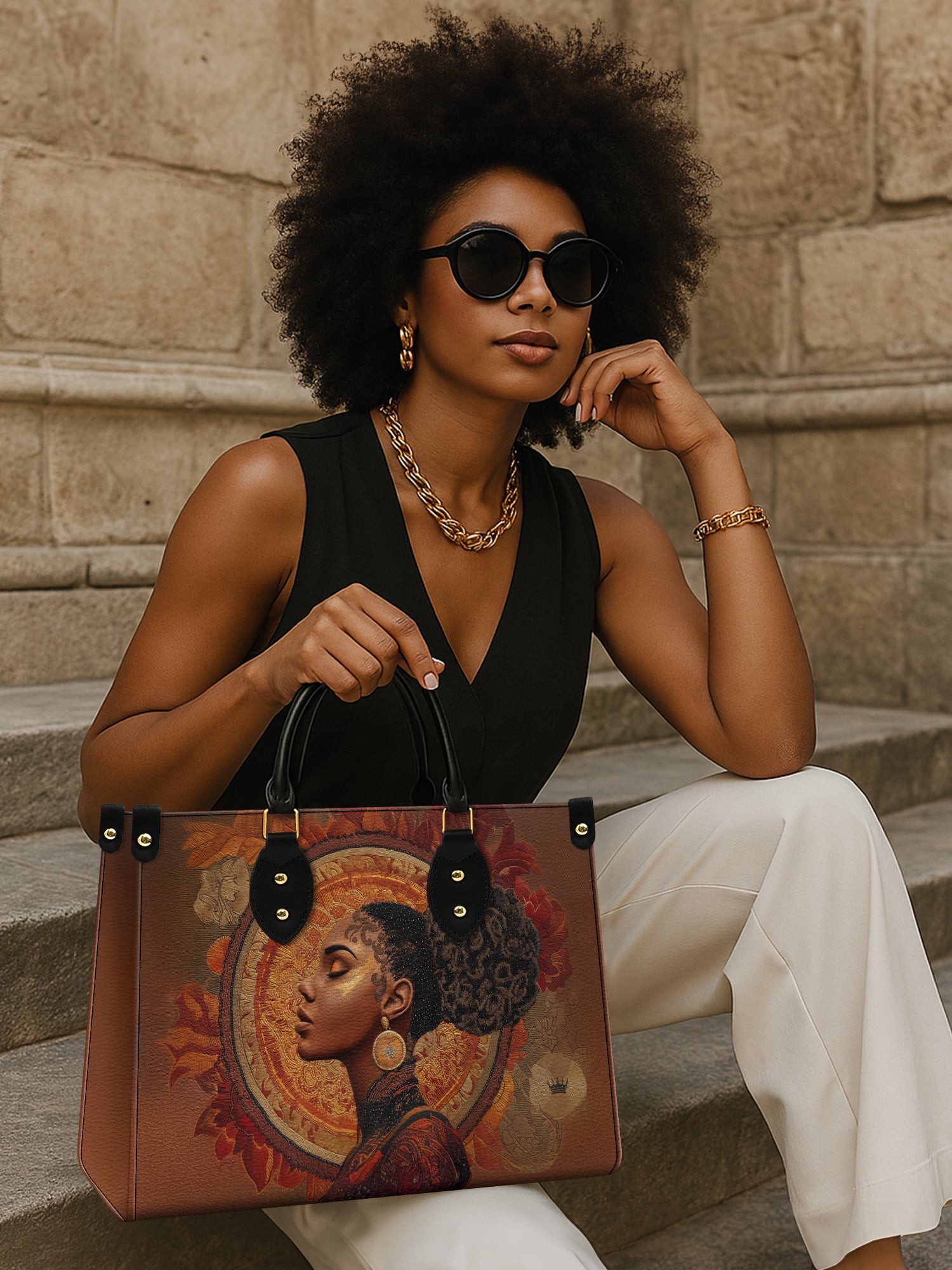 Mocha Sage Premium Leather Handbag QR0XD117