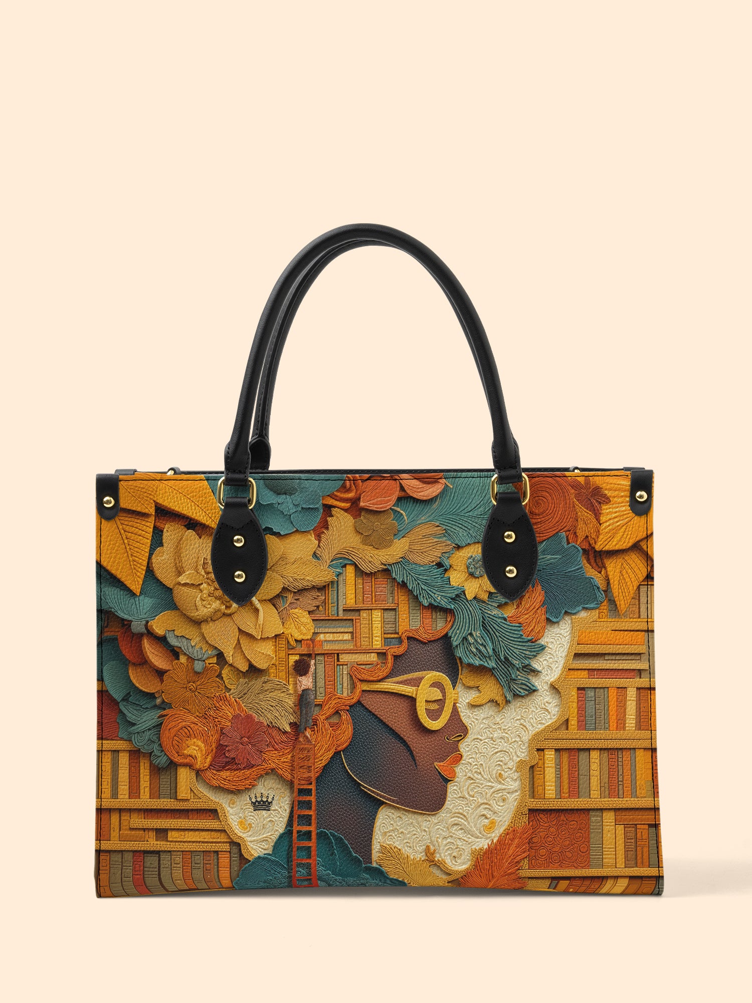 Bound by Knowledge Premium Leather Handbag QR0TD032