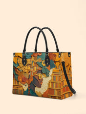 Bound by Knowledge Premium Leather Handbag QR0TD032