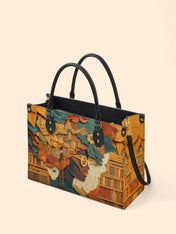 Bound by Knowledge Premium Leather Handbag QR0TD032