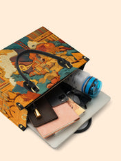 Bound by Knowledge Premium Leather Handbag QR0TD032